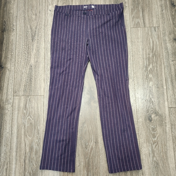 Betabrand W0076 Stripe Straight Leg Dress Yoga Pants 2XL - Picture 2 of 10